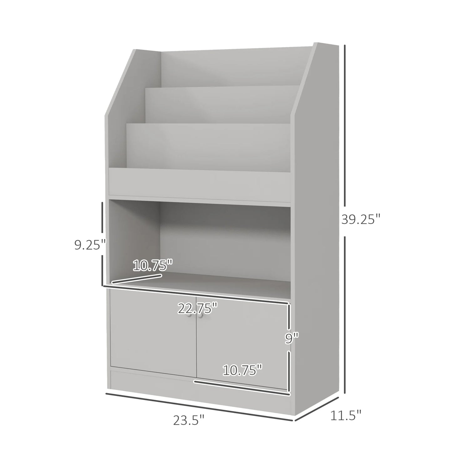 Toy Storage Cabinet, Kids Bookcase