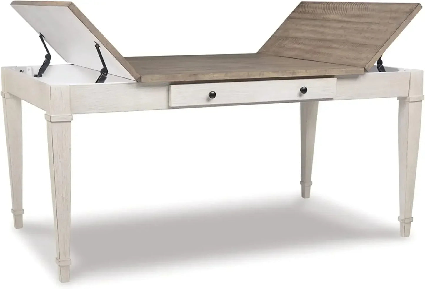 Farmhouse Rectangular Dining Room Table with Storage