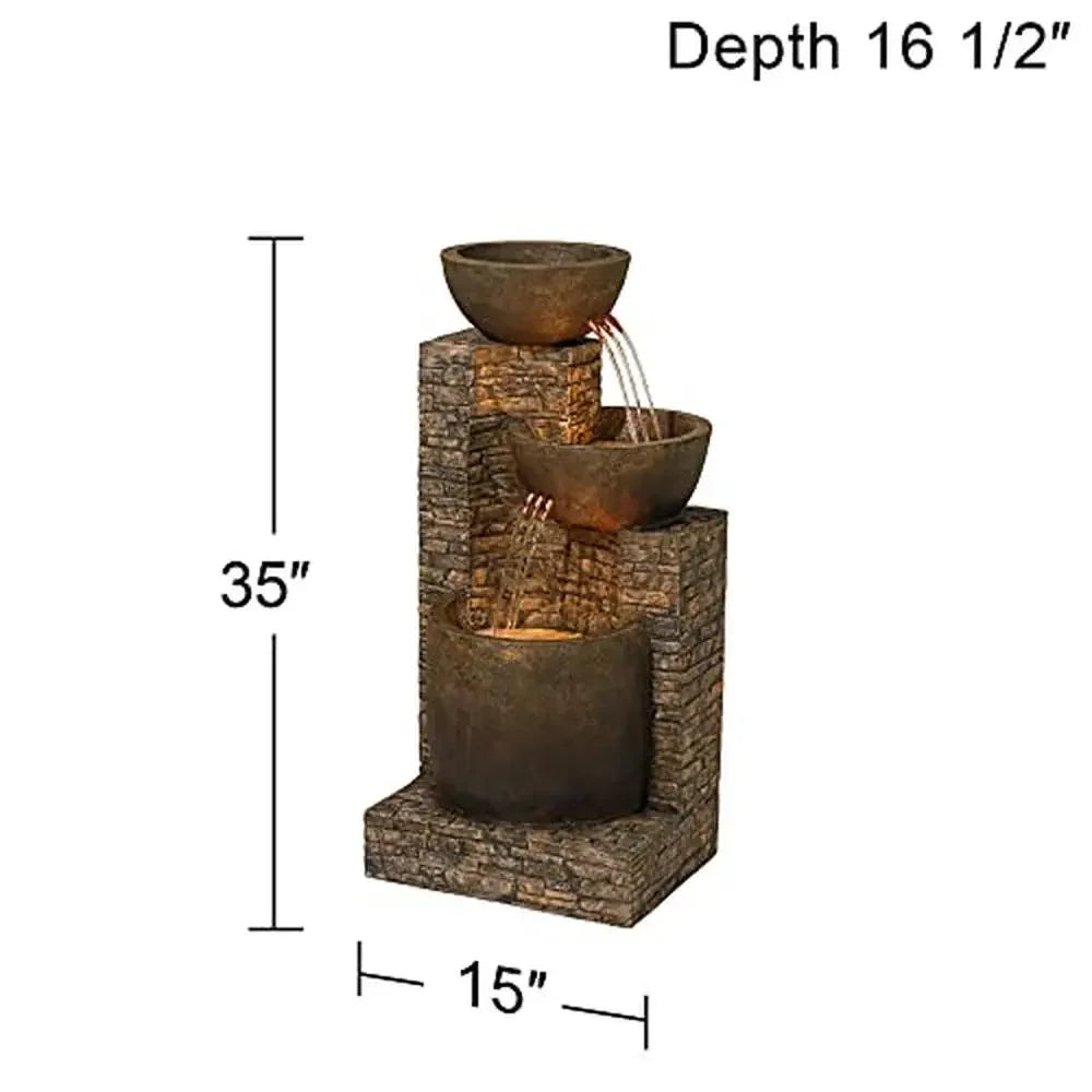 Rustic Outdoor Water Fountain
