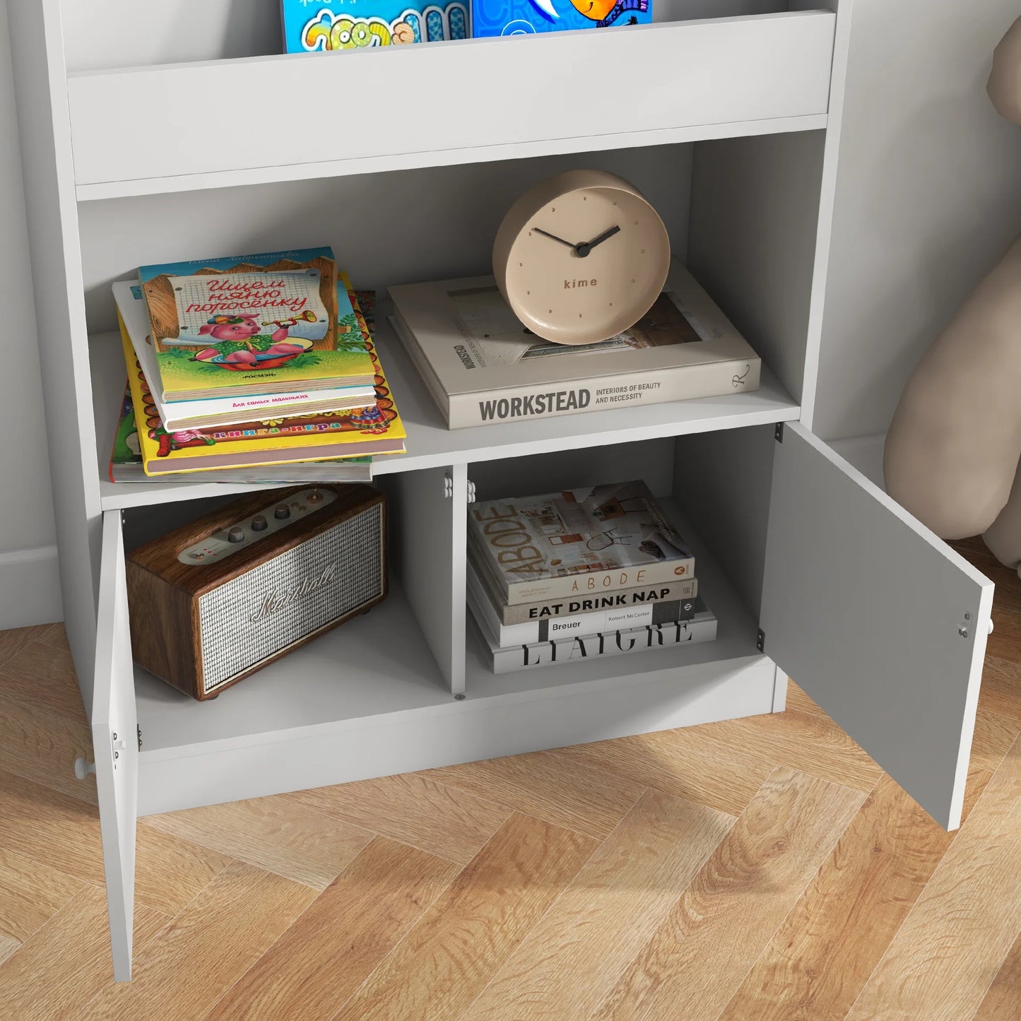 Toy Storage Cabinet, Kids Bookcase