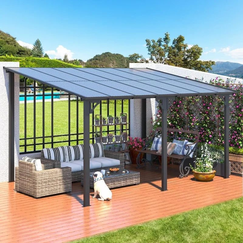 home.14' x 10' Gazebo for Patio, Hard Top