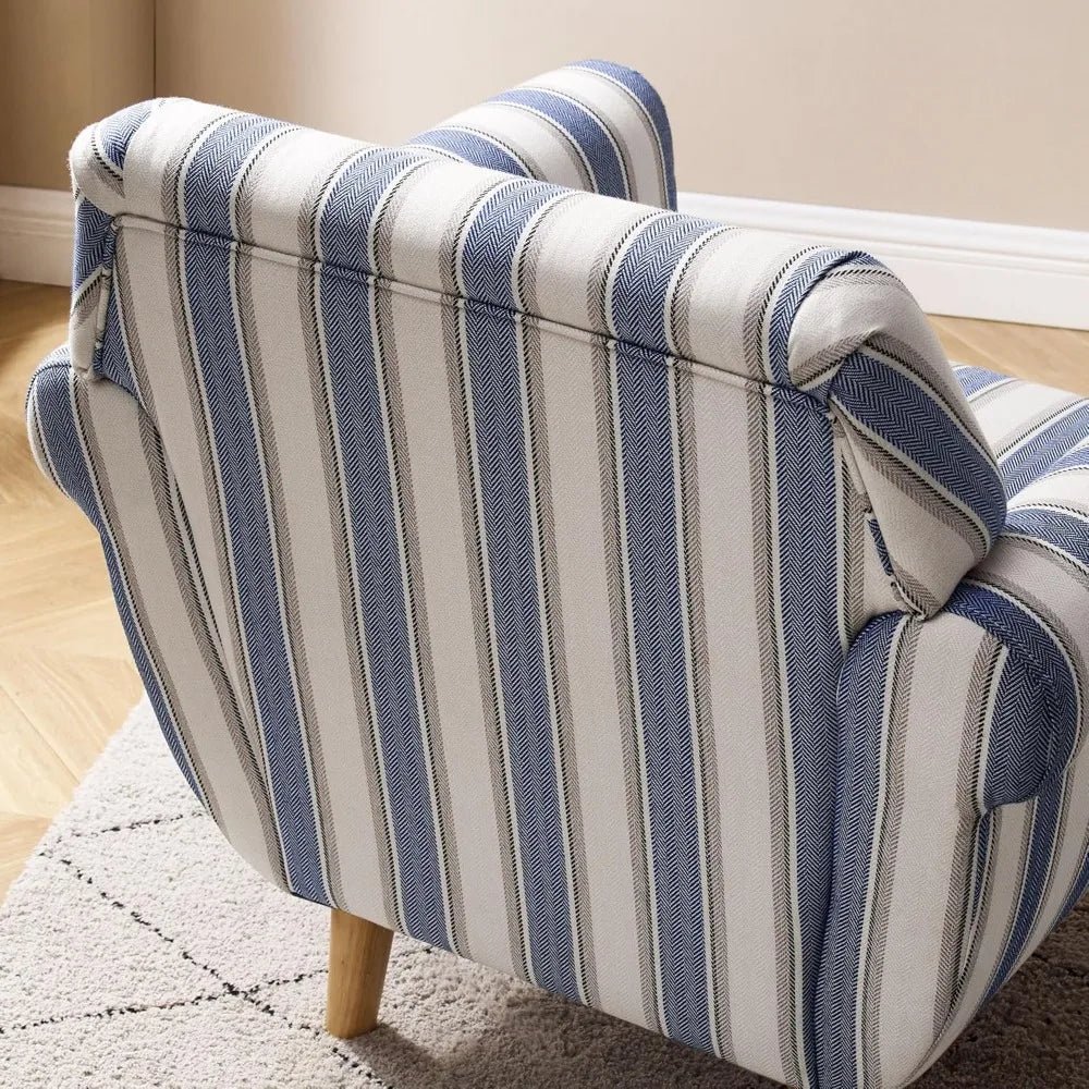 Accent Chair with Stripe Pattern