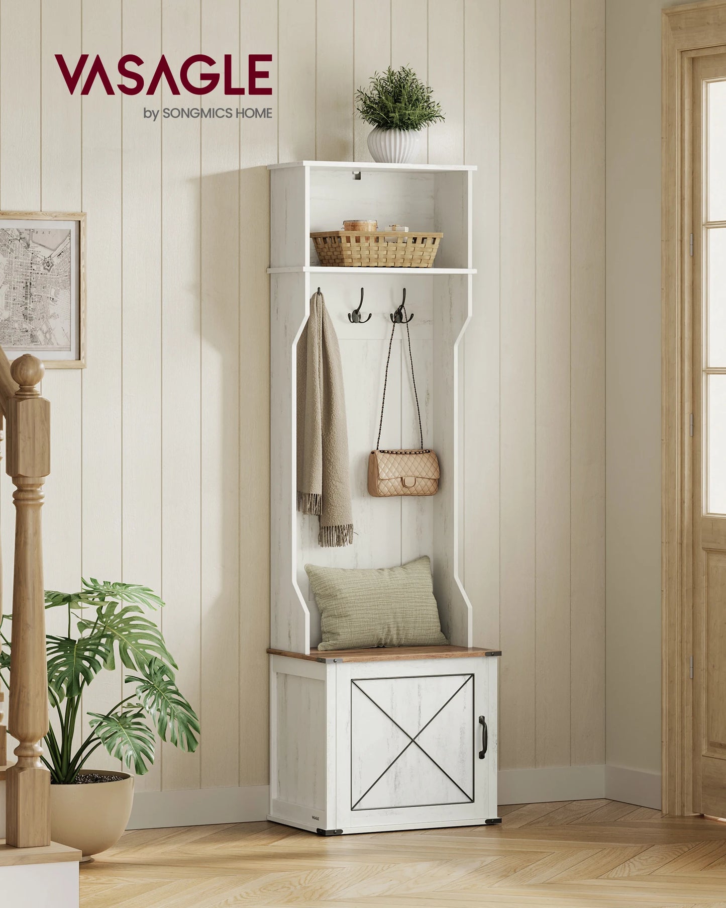 Hall Tree with Bench