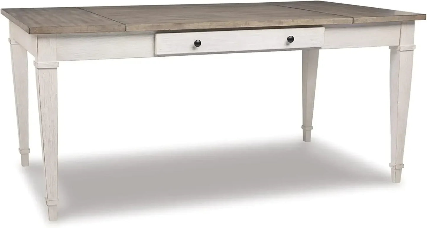 Farmhouse Rectangular Dining Room Table with Storage