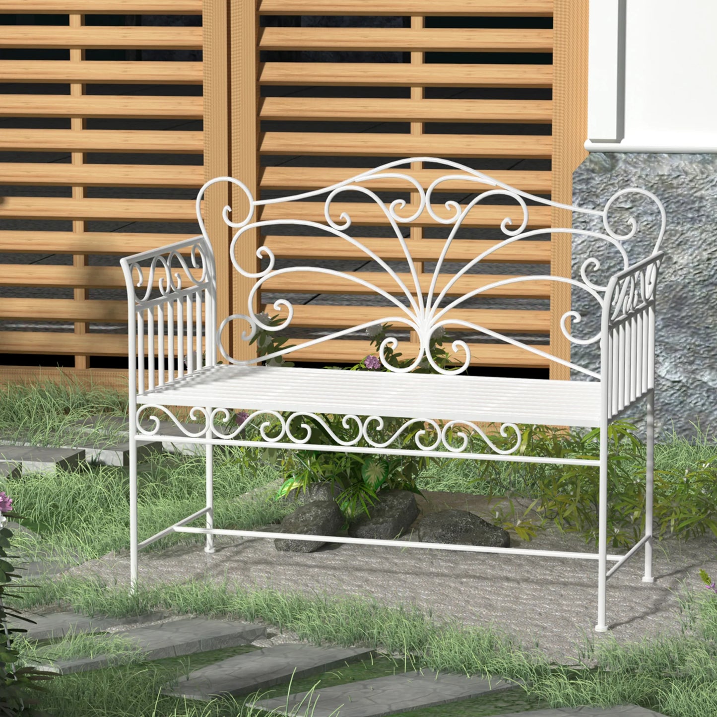 Garden Chair Vintage Metal 2 Seater