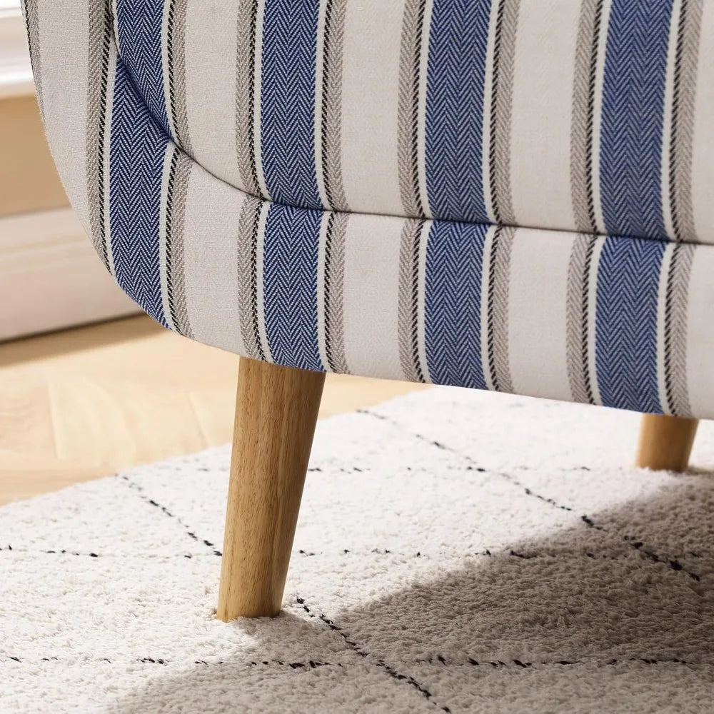 Accent Chair with Stripe Pattern