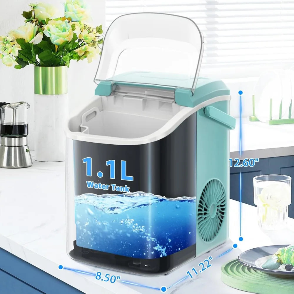 Tabletop ice maker with chewable granular ice