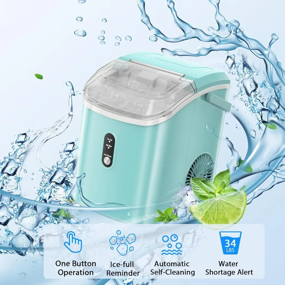 Tabletop ice maker with chewable granular ice