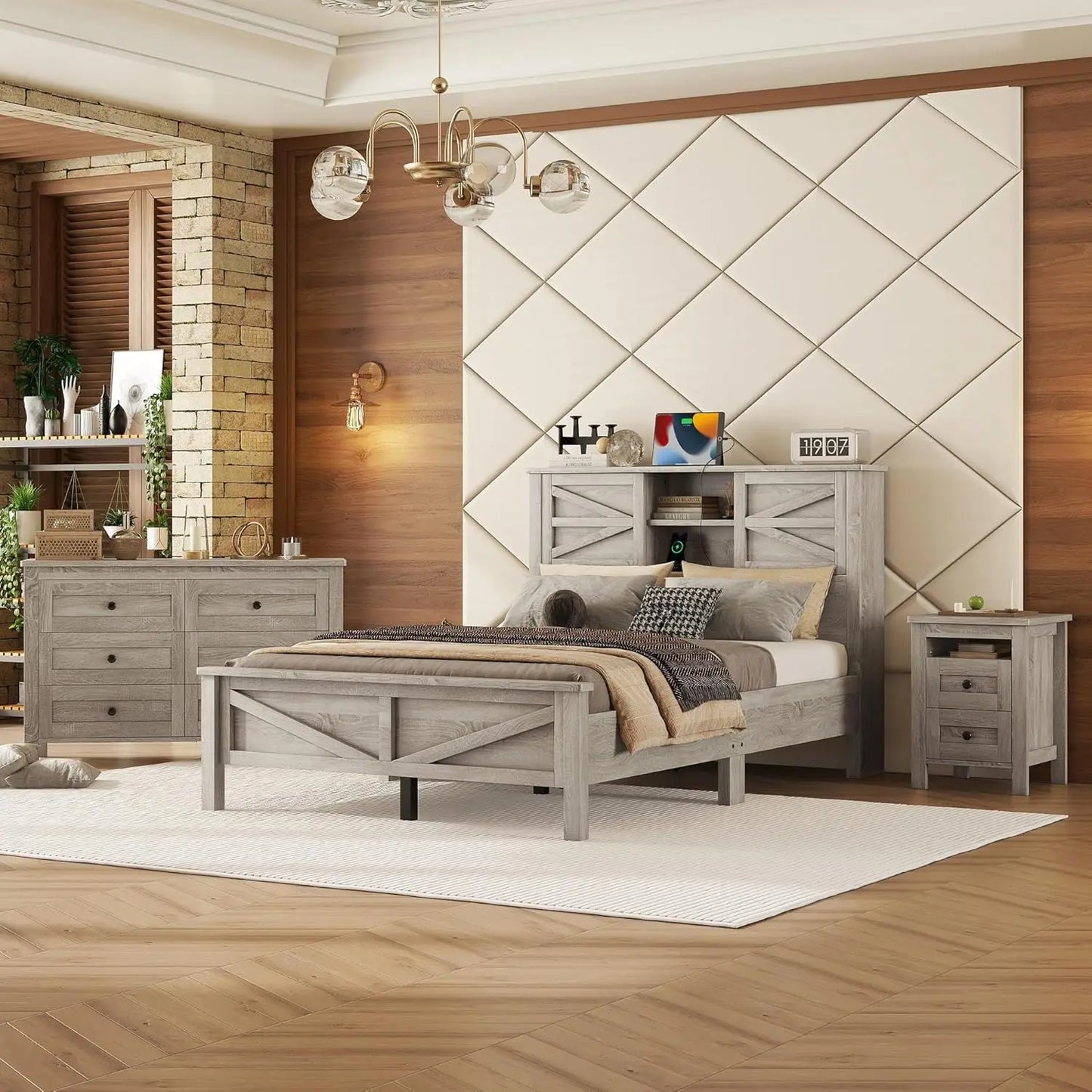 3 Piece Farmhouse Bedroom Set