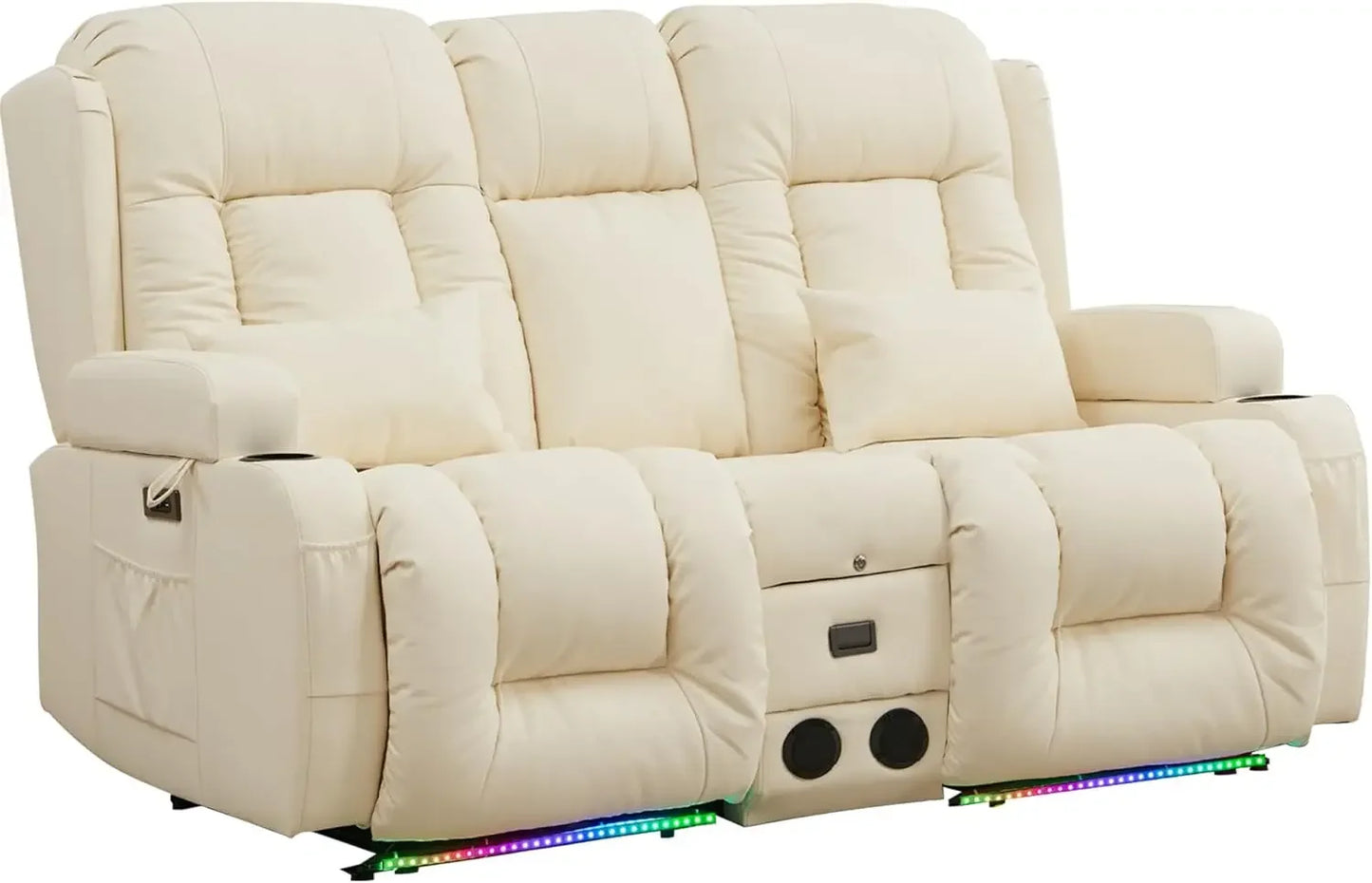 Recliner Sofa with Massage & Heat Home Theater Seating