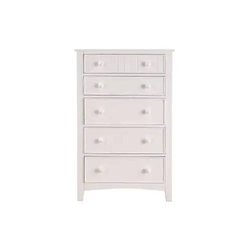 White Color Twin Size Bed Nightstand And Chest 3pc