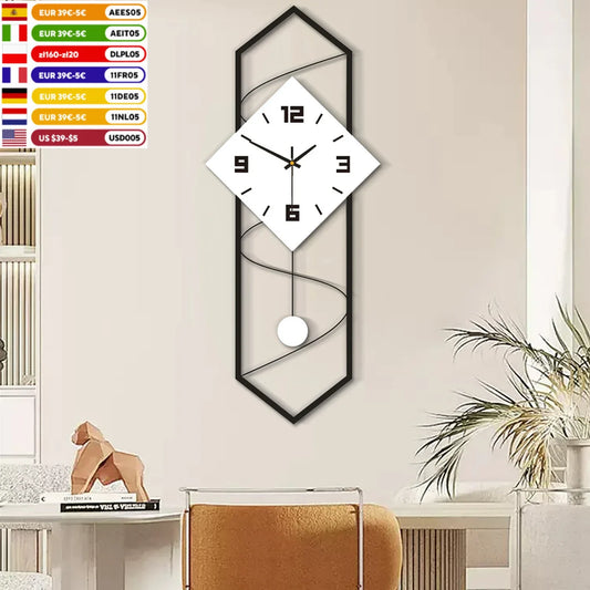 Large Quiet Wall Clock