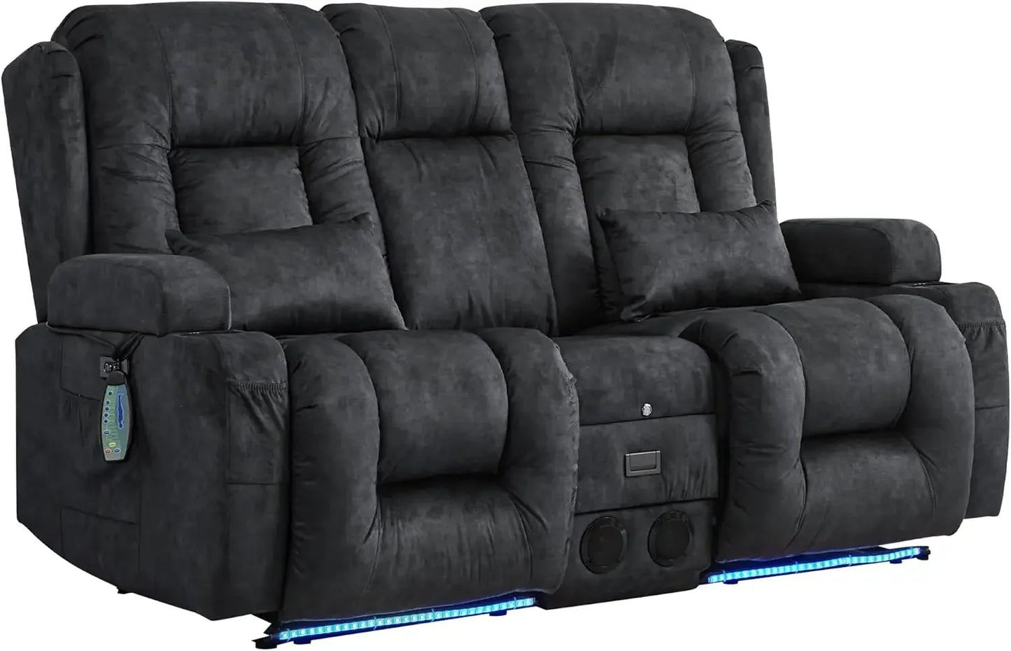 Recliner Sofa with Massage & Heat Home Theater Seating