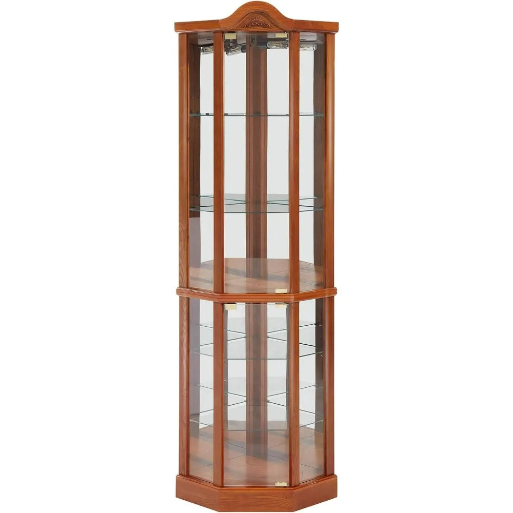 Lighted Curio Cabinet Corner Display Case