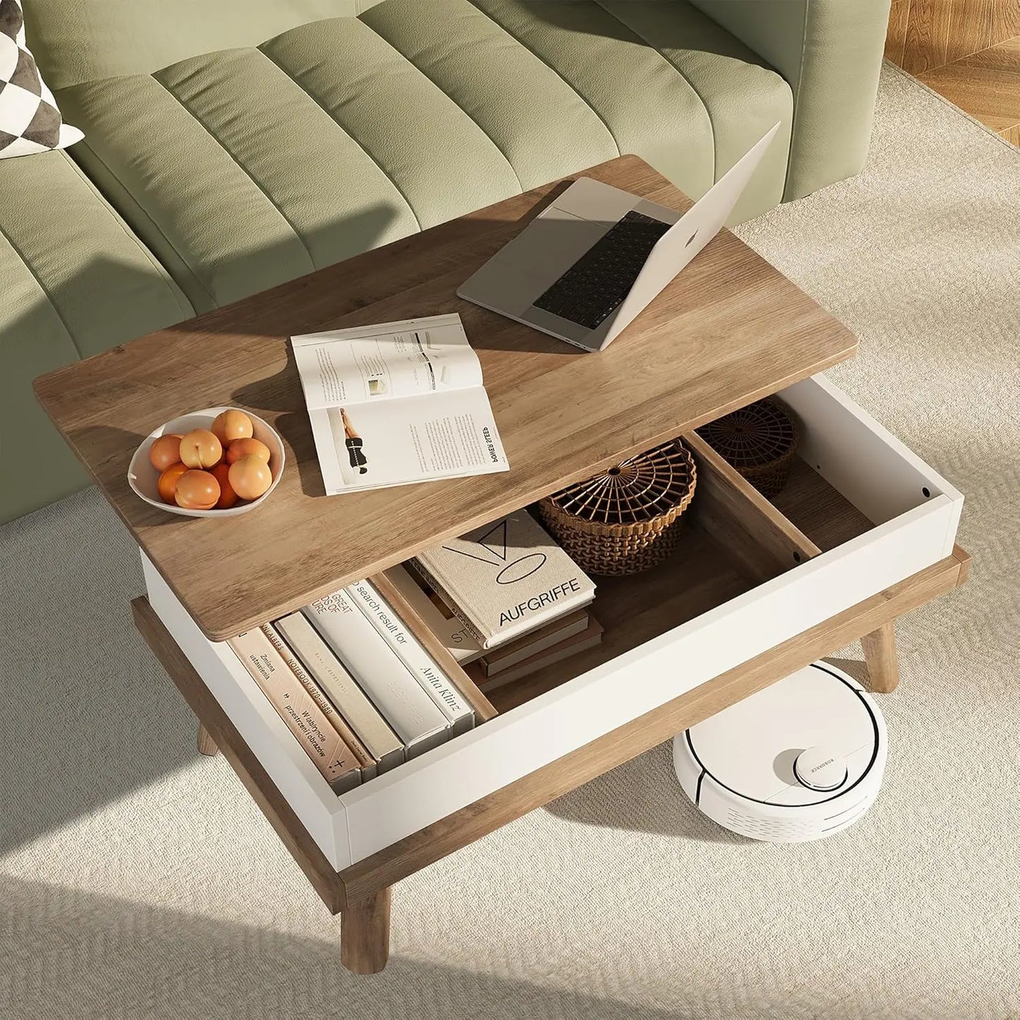 Lift Top Coffee Tablewith Hidden Compartment