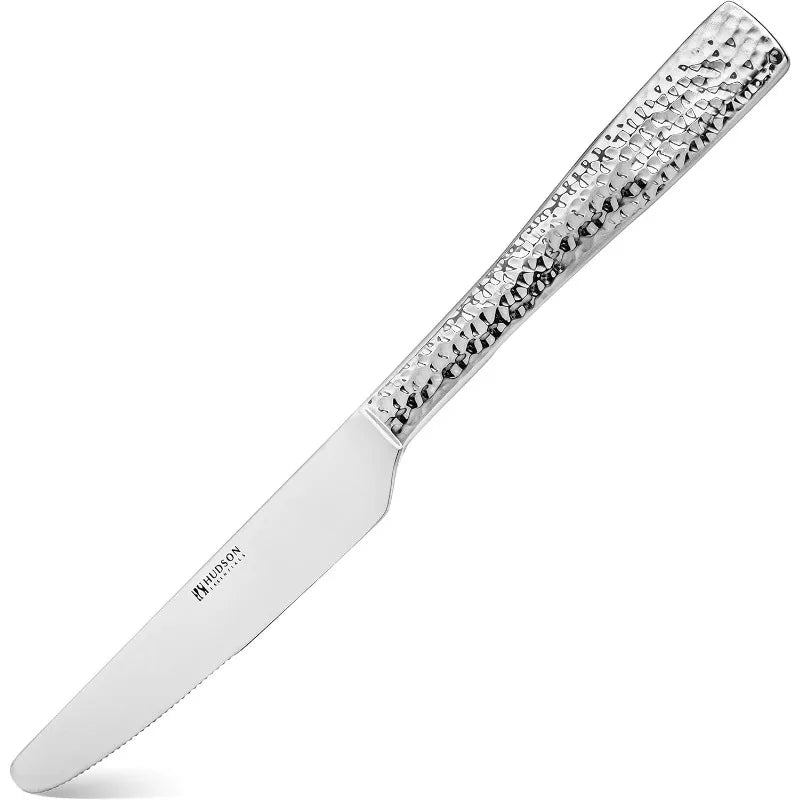 Hudson Essentials 40-Piece Hammered  Stainless Steel