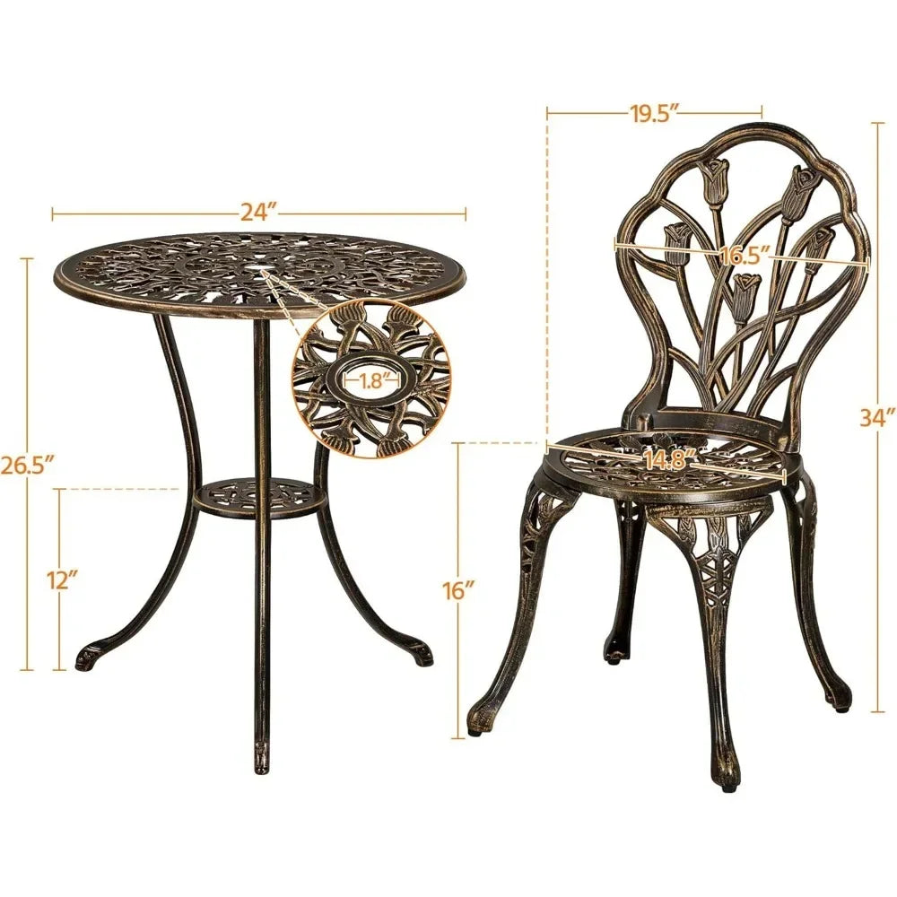 Patio Bistro Sets 3 Piece