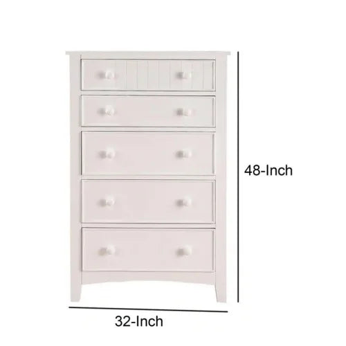 White Color Twin Size Bed Nightstand And Chest 3pc