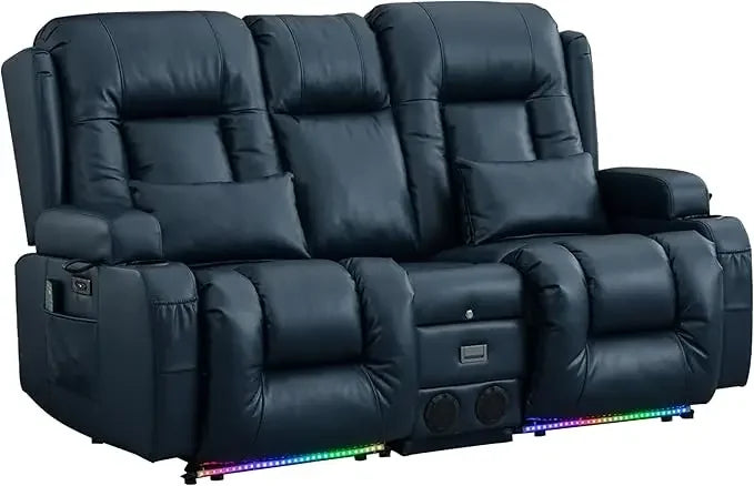 Recliner Sofa with Massage & Heat Home Theater Seating