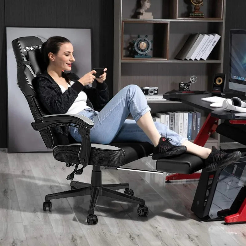 Gaming Chairs with Footrest